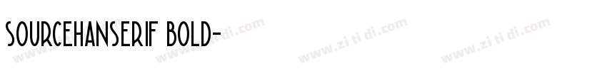 sourcehanserif bold字体转换